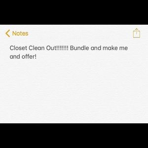 Closet Clean Out! Me an offer!!!